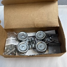 Stanley National Hardware Box Rail Hangers Zinc Plated Barn Door Rollers READ