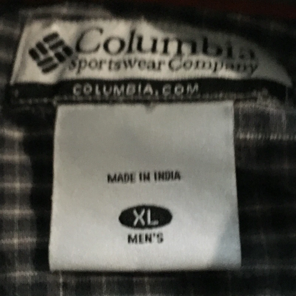 Columbia Hombre Multicolor Manga Larga Botones Camisa Informal XL Foto 4 de 4