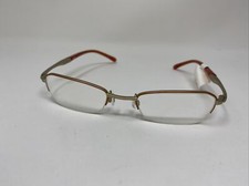 PUMA SCULPTURE II 50/20/140 ORANGE GOLD HALF RIMLESS EYEGLASSES FRAME 5939
