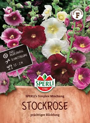 Stockrose SPERLI's Simplex Mischung, prächtiger Blickfang, Schnittblume, Sperli 