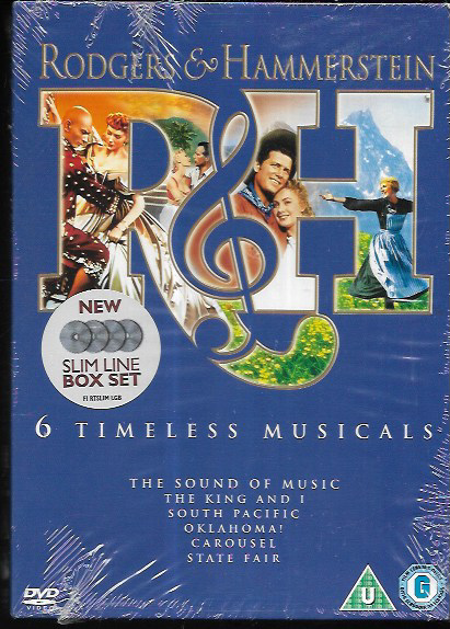 RODGERS & HAMMERSTEIN 6 TIMELESS MUSICALS GENUINE R2 DVD BOXSET NEW/SEALED
