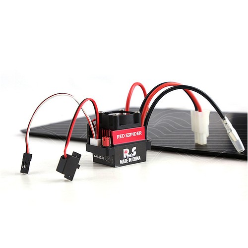 ESC spazzolato 2 vie 320A per TRX-4 SCX10 RC auto arrampicata su barca cingolato - Foto 3 di 12