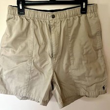 Vintage 90s/Y2K Polo Ralph Lauren Pull On Mom Shorts Drawstring Khaki Comfy Lrg