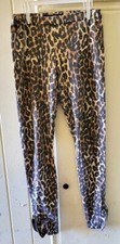 Women's Vintage Cheetah Leopard Print Slim Jegging legging Pants Size Small