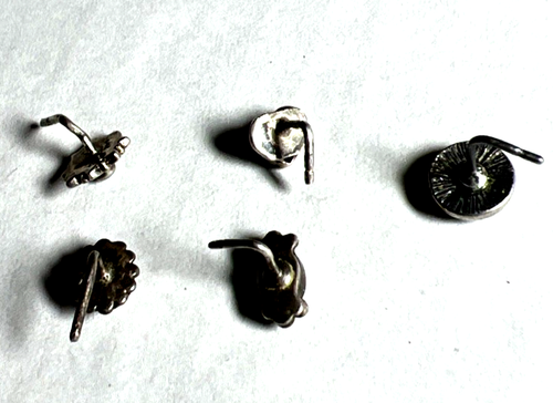 Sterling Silver lot 5 Nose Studs Body Jewelry NICE w/Turquoise + Others - Picture 4 of 7