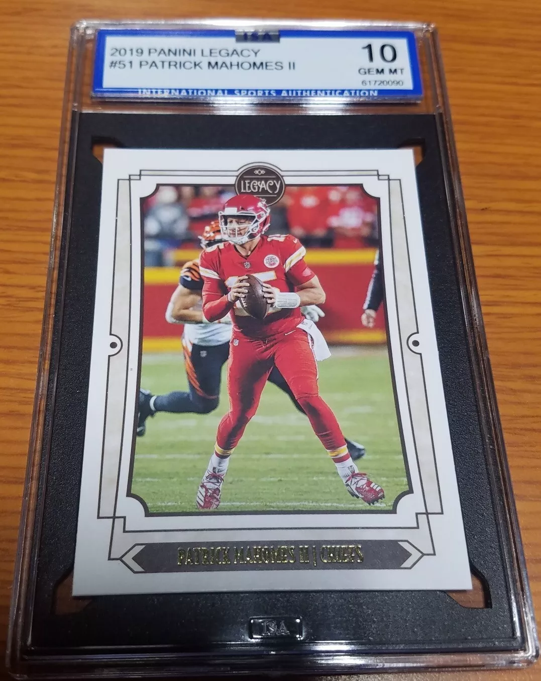 Patrick Mahomes trading card