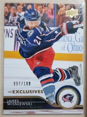 James Wisniewski UD Exclusives 097/100 Columbus Blue Jackets - UD Series 2014-15