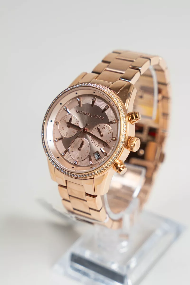 Ladies michael kors online ritz chronograph watch mk6357