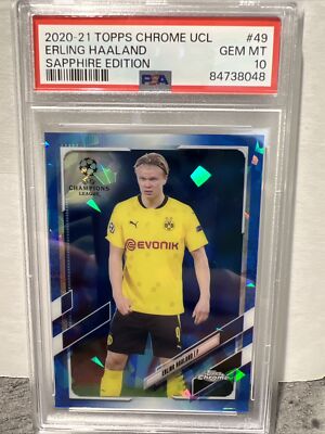 2020 topps uefa cl Haaland RCカード psa10