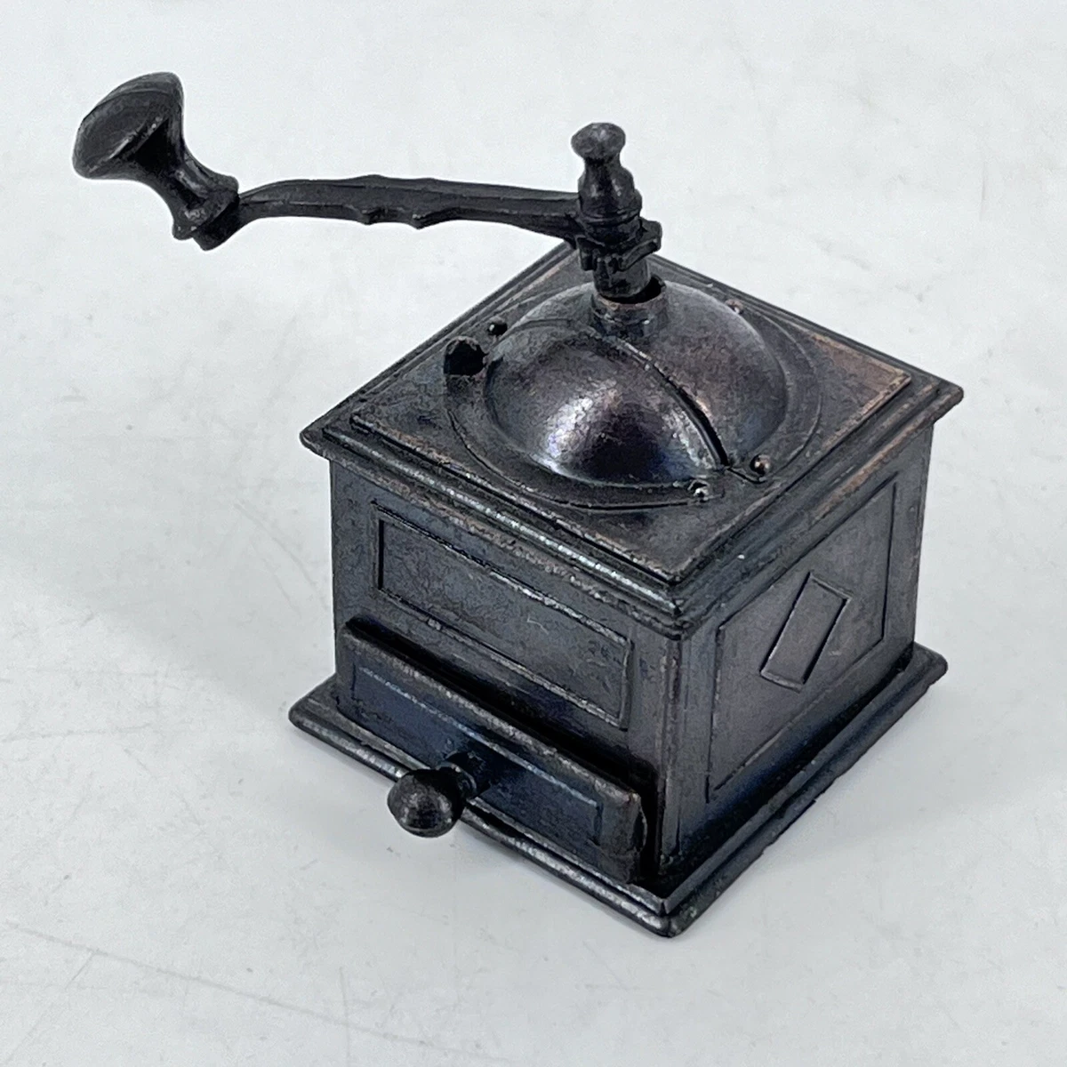 Vintage Durham Industries Die Cast Metal Coffee Grinder Miniature