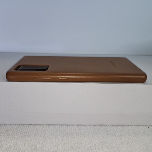 Samsung Galaxy Note 20 Case, Leather Back Cover - Brown - Used - Picture 2 of 6