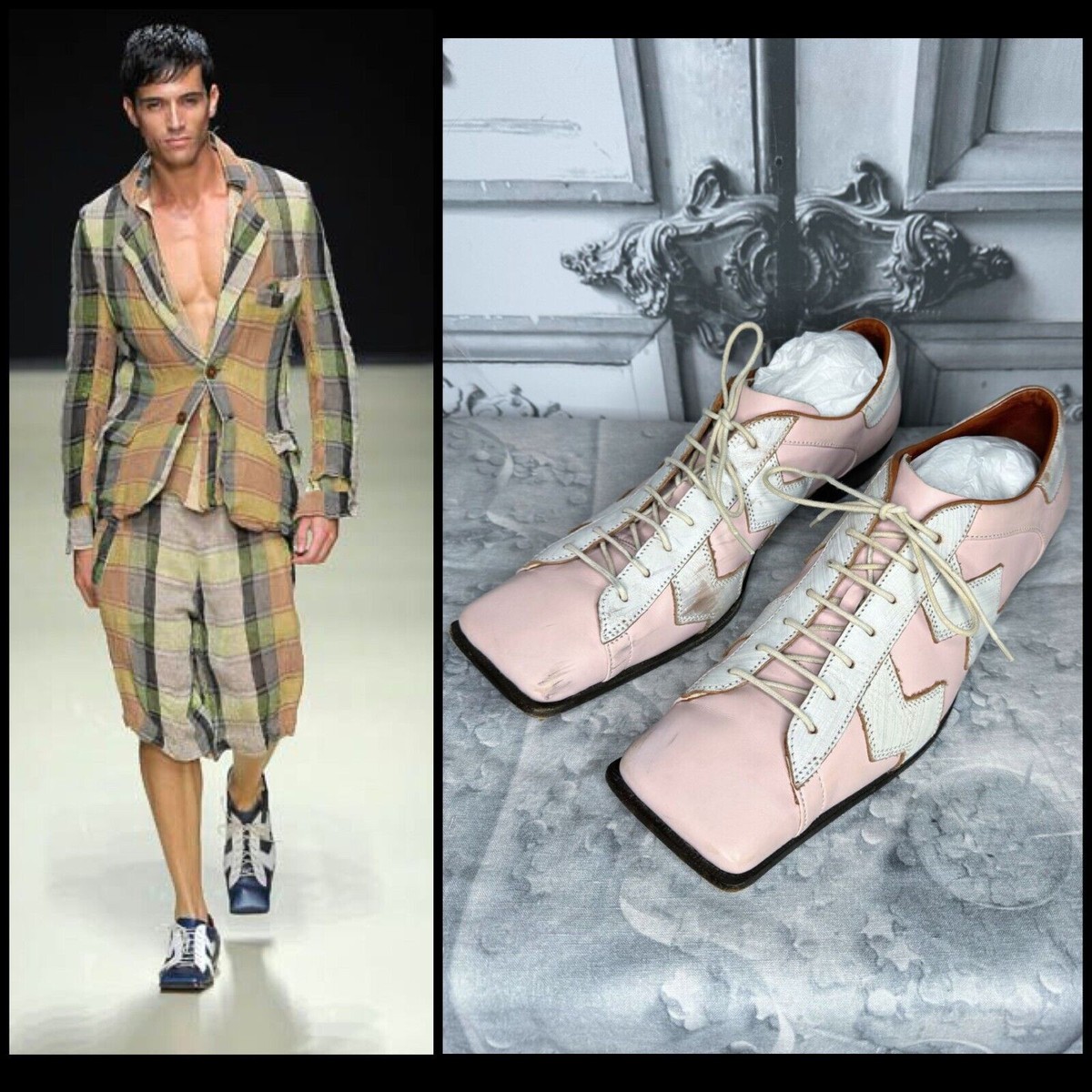 Vivienne Westwood - SS 2009 - Pink Leather Square Toe Dress