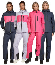 Damen Skianzug Skijacke Skihose Wintersachen wasserfest Schneeanzug Winddicht