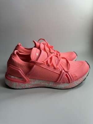 adidas Women s 7.5 By STELLA MCCARTNEY ULTRABOOST 20 SHOES Semi Pink Glow IE4863