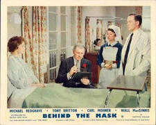 BEHIND THE MASK MICHAEL REDGRAVE TONY BRITTON LOBBY CRD