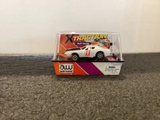 AUTO-WORLD XTRACTION HO SLOT CAR DODGE CHARGER STOCK CAR #11 (WHITE)