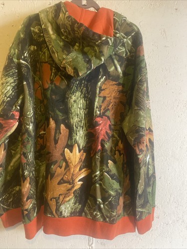 Vtg y2k Enyce Brand Tree Leaf Camo Hoodie Baggy Cyber Goth Grunge Skater Mens 2X - Picture 12 of 15