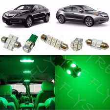 13x Green Led Interior Lights Package Kit For 2010-2013 Acura Zdx Tool Az1g