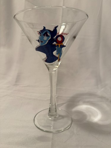 Disney Villains Martini Glasses Captain Hook/Ursula/ Evil Queen & Maleficent - Picture 6 of 9