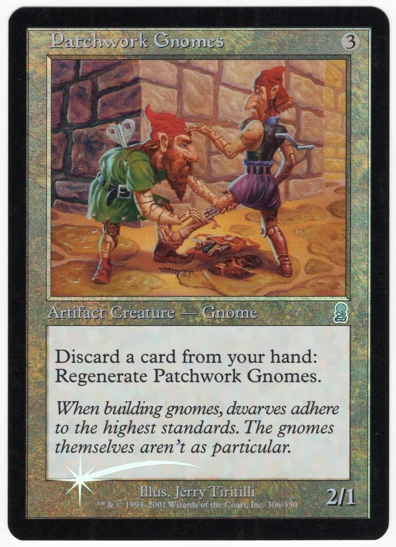 Patchwork Gnomes 2001 Odyssey FOIL Colorless Artifact Creature MTG NM AZ1