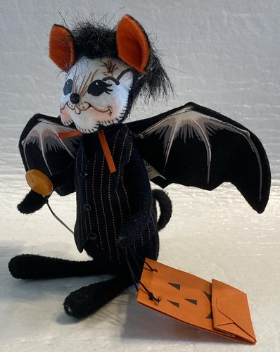 2005 Annalee Doll 6' Halloween Mouse in Bat Costume - Picture 6 of 17