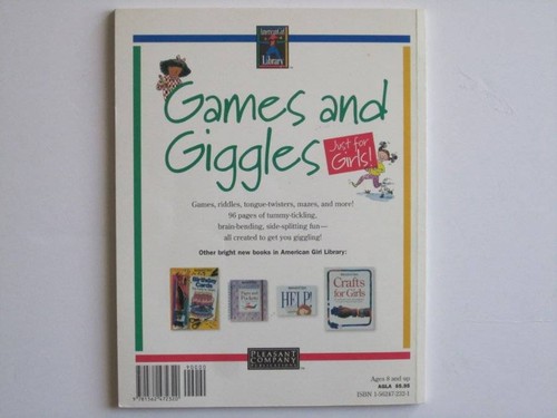 American Girl GAMES AND GIGGLES Book Pleasant Company Pub. - Picture 2 of 2
