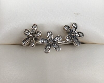 Pandora Ring Sterling Silver Daisy Flower Ring Size