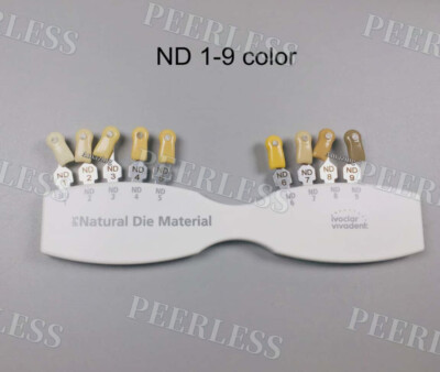 Dental Ivoclar Vivadent Shade Guide A-D 20 IPS Natural Die ND1-9 Bleach Teeth
