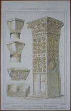 1860 print DETAILS OF BYZANTINE ARCHITECTURE (#6)