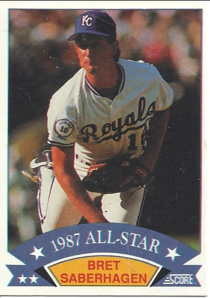 1988 Score Box Card Bret Saberhagen 9 Royals