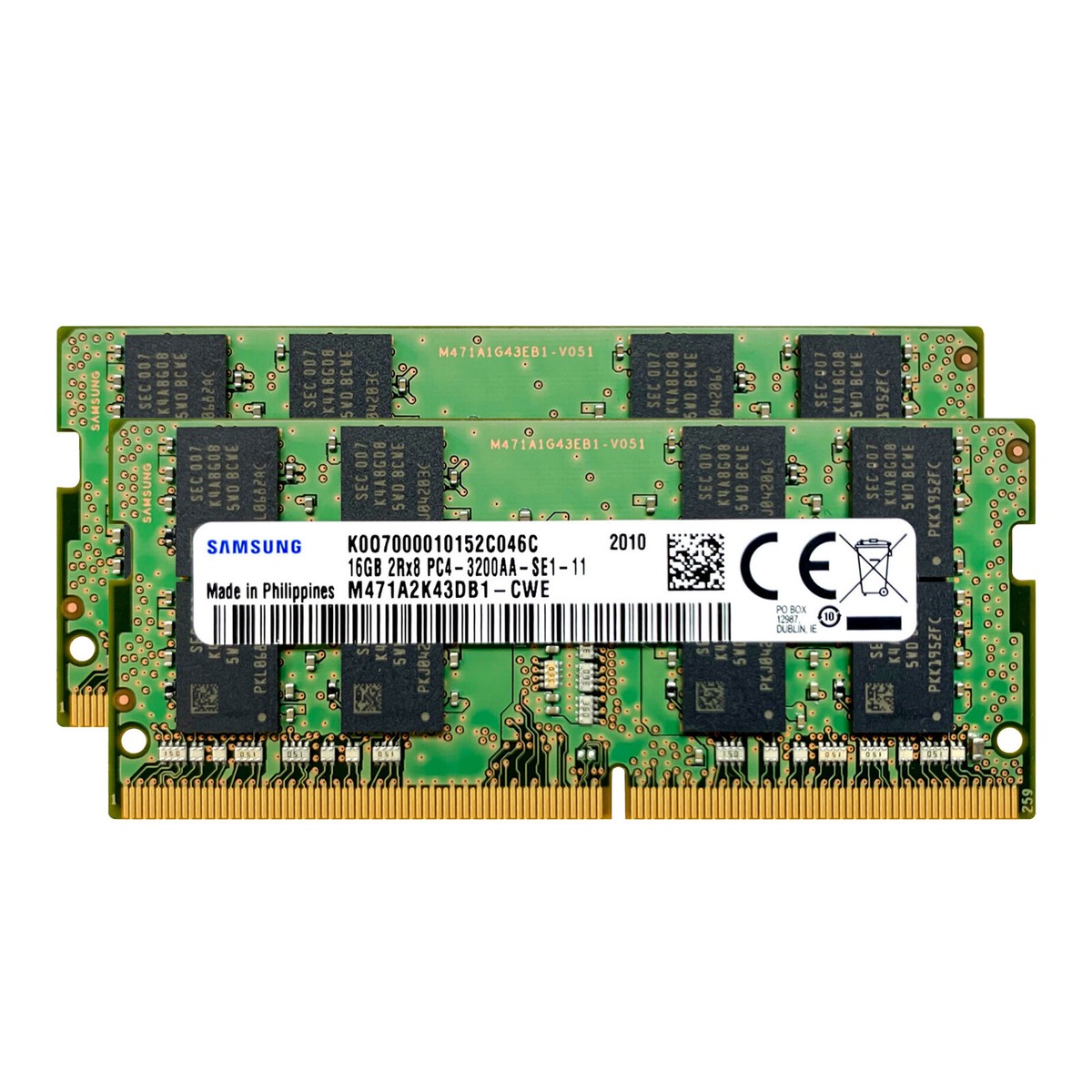 メモリー Samsung M471A2K43DB1 DDR4 32GB 3200MHz Samsung 32GB 2x 16GB DDR4 SODIMM 2Rx8 Laptop Memory PC4