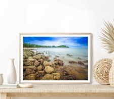 Rocks, Sea, Beach & Sky, Thailand Poster Premium Quality Choose your Size