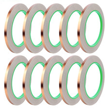 10 Pack Copper Tape with Double Side Conductive Adhesive,Copper Foil Tape Self A