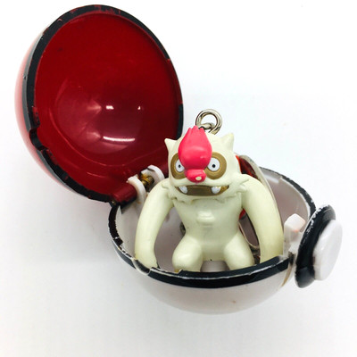 Pokemon 2004 Pokeball Slakoth Keychain Basic Fun Vintage