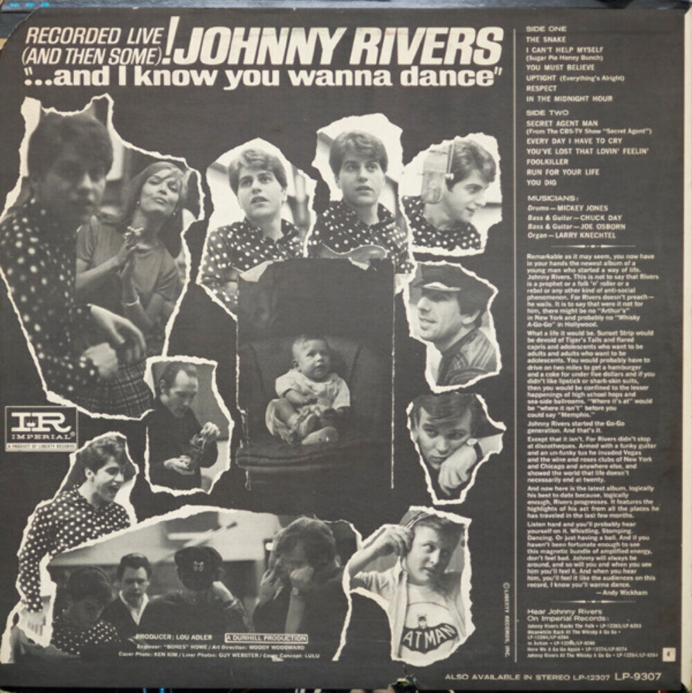 Johnny Rivers - And I Know You Wanna Dance (LP, Album, Mono
