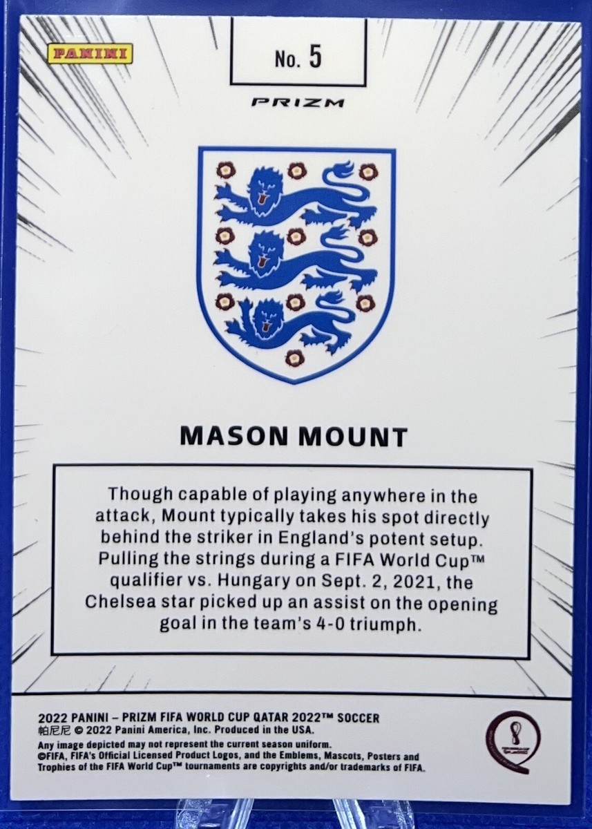 PANINI PRIZM Mason Mount マウント 直筆サイン Red Mason Mount 2023 Prizm Premier League #9 Manga /(SSP) Price
