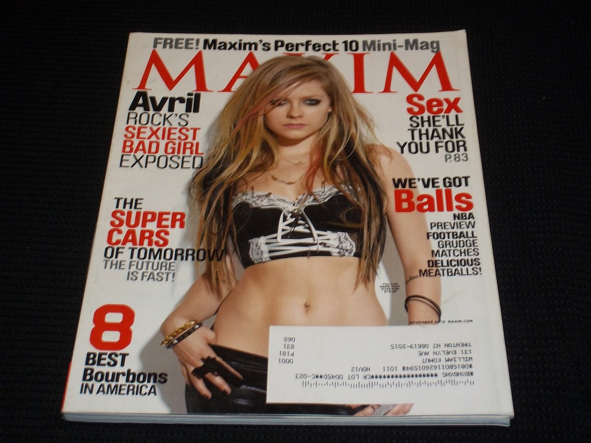 2010 NOVEMBER MAXIM MAGAZINE - AVRIL LAVIGNE MEN'S ISSUE - L 9314