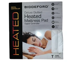Biddeford Deluxe Quilted Electric Heated Mattress Pad Size Twin Digital