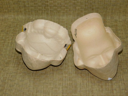 2 VTG papier mache Japanese Noh Wall Mask KABUKI Otafuku Okame Asia n Wall Decor - Picture 6 of 12