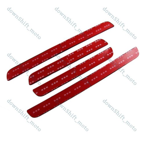 X4 Rubber Car Door Scuff Sill Cover Panel Step Protector Blu For Chevrolet Chevy - Picture 3 of 5
