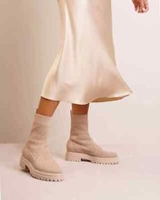 Gianvito Rossi Torrance Bouclé Ankle Sock Bo...