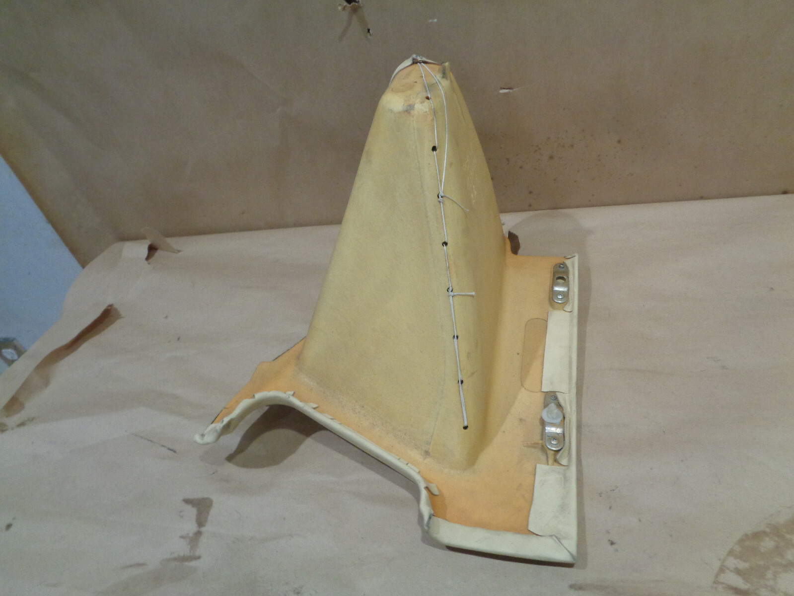 Ferrari 430-360 - RH Side Rear Window Glass Trim Panel - Cream  P/N 63580904