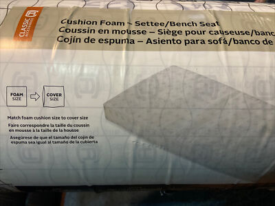 Classic Accessories Patio Bench/Settee Cushion Foam - 3'' Thick - High Density Wi