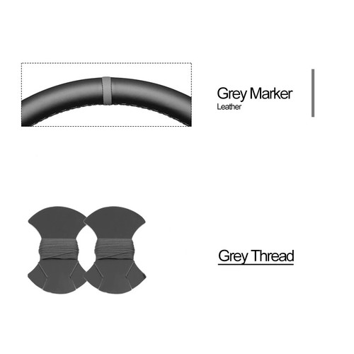 Black PU Artificial Leather Steering Wheel Cover Wrap for Honda Civic 7 2003-05 - Picture 16 of 19
