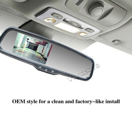 Tailgate Backup Camera + Replacement Rear Mirror Monitor for Chevy Silverado GMC - Picture 3 of 10