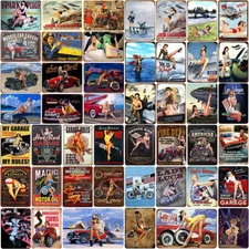 Vintage Metal Tin Signs Poster Garage Plaques Man Cave Home Wall Customize Decor