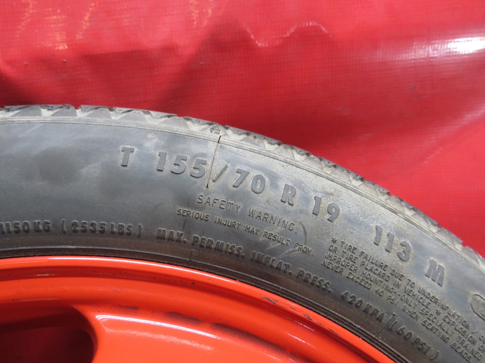 2006 BENTLEY FLYING SPUR SPARE TIRE