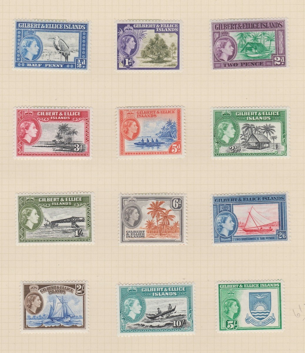 GILBERT & ELLICE ISLANDS 61-72 Queen Eliz. complete set 1956 MH | eBay