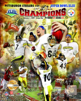 Pittsburgh Steelers SUPER BOWL XLIII (43) Champions LIMITED