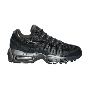 black and silver air max 95